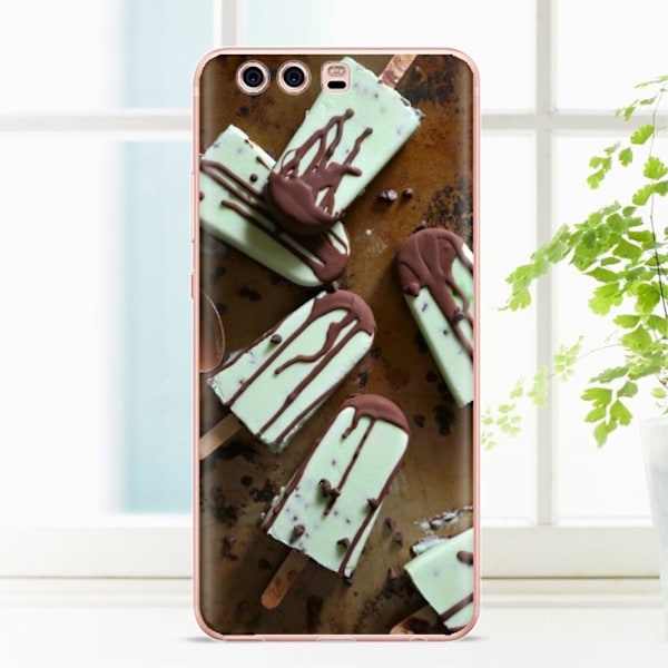 Huawei P10 Lite ruokateemainen suojakuori - Suklaa mehujää Multicolor