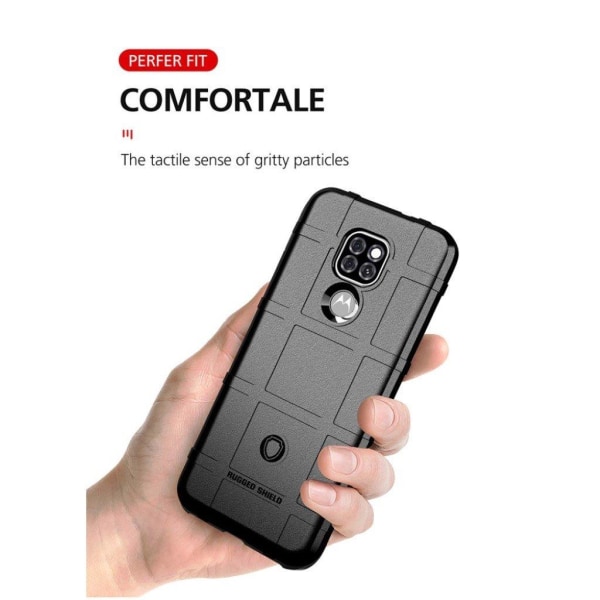 Rugged Shield Motorola Moto E7 Plus / Motorola Moto G9 Play skal - Svart Svart