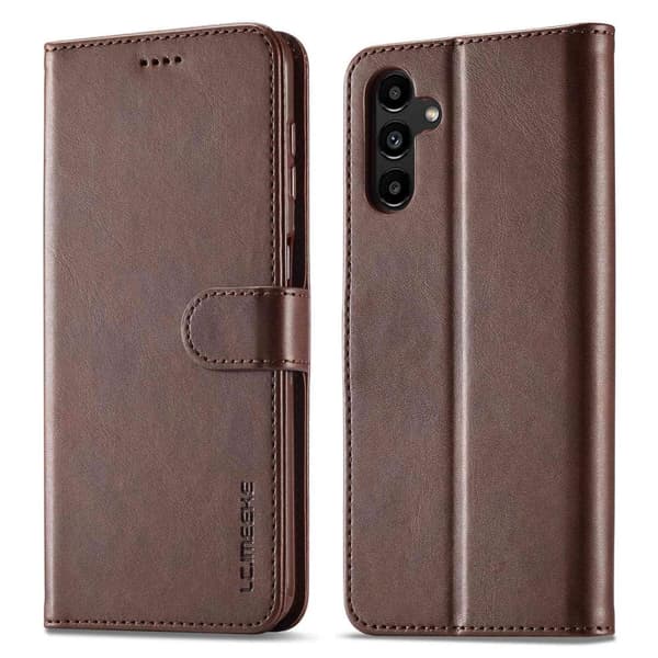 LC.IMEEKE Samsung Galaxy A14 Flippetui - Brun Brown
