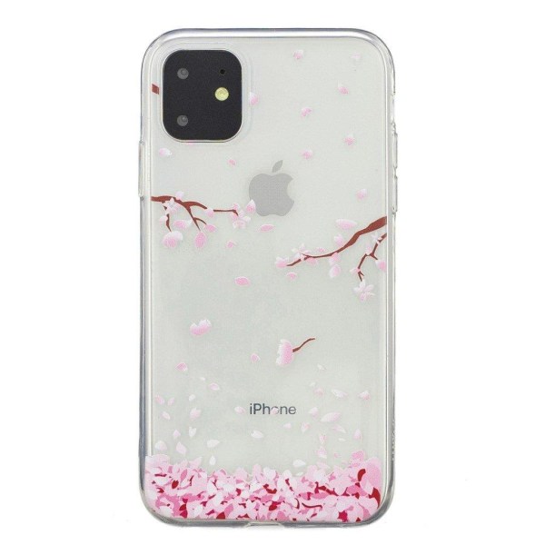 Deco iPhone 11 kuoret - Kirsikankukka terälehti Transparent