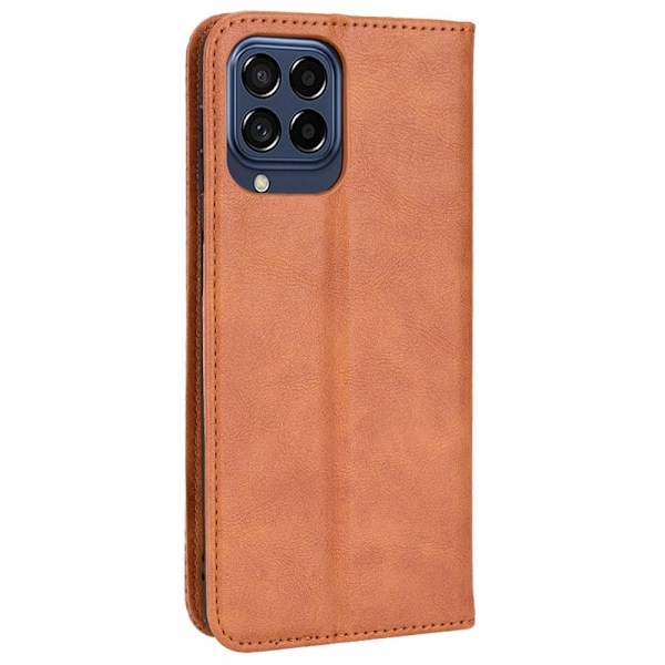 Bofink Vintage Samsung Galaxy M53 5G nahkakotelo - Ruskea Brown