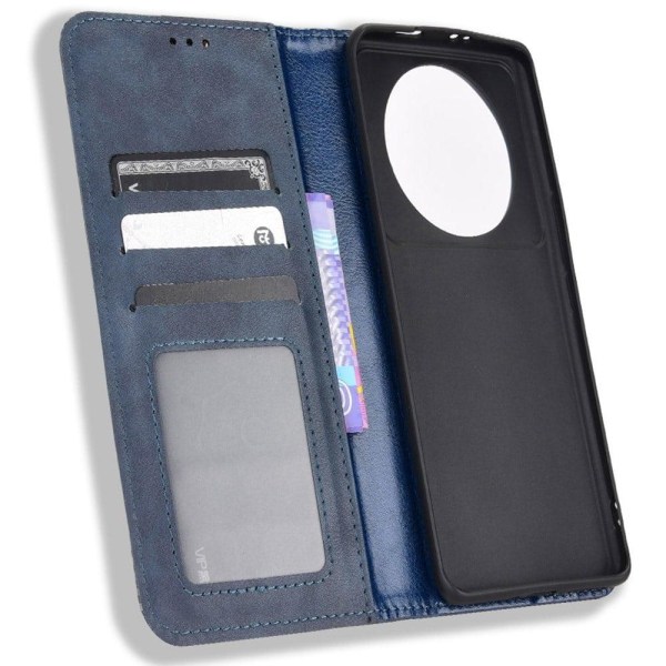 Bofink Vintage Xiaomi 12s Ultra Læder Etui - Blå Blue