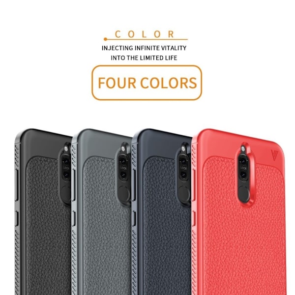 IVSO Huawei Mate 10 Lite læder belagt etui - Rød Red