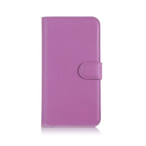 Microsoft Lumia 650 Litsi Pintainen Nahkakotelo Lompakko - Viole Purple