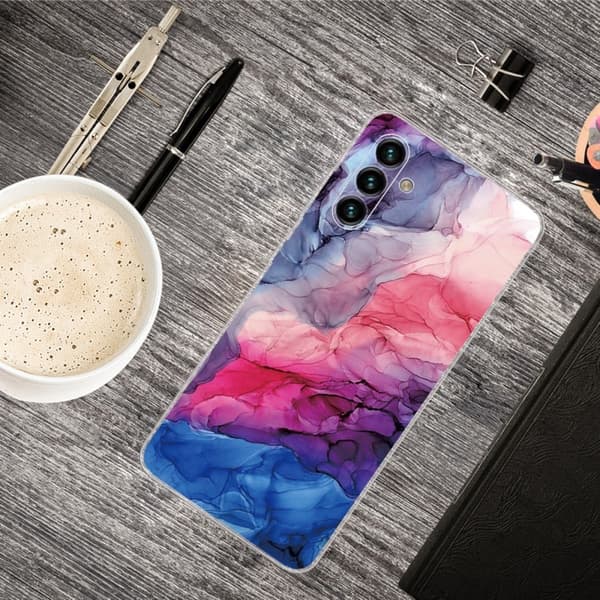 Marble Samsung Galaxy A13 5G Etui - Aqueous Vibrant Mønster Multicolor