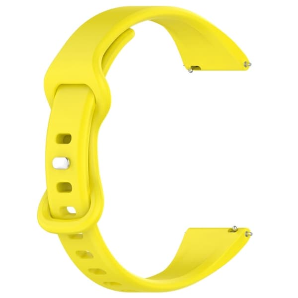 22 mm enkel silikonrem for Huawei-klokke - Gul Yellow