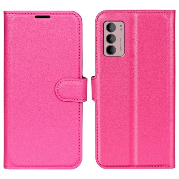 Klassisk Motorola Moto G42 Flip Etui - Rose Pink