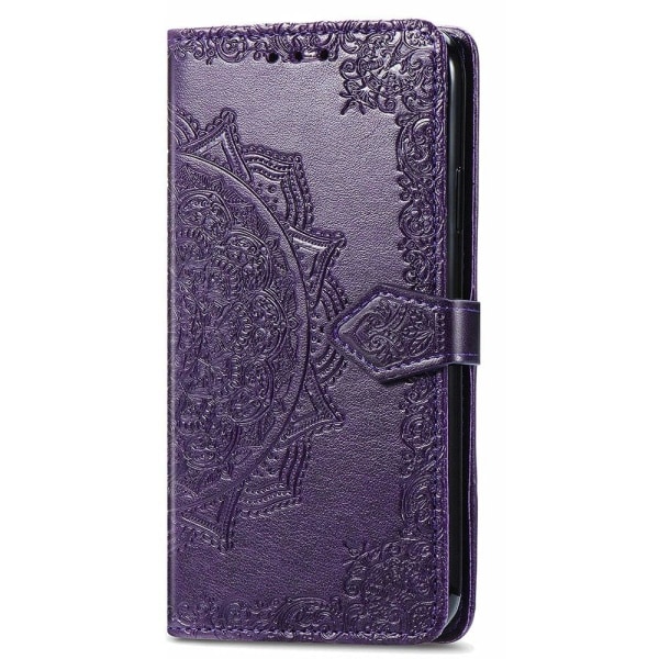 Mandala Motorola Edge (2021) Flip Etui - Lilla Purple