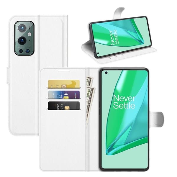 Classic OnePlus 9 Pro flip etui - Hvit White