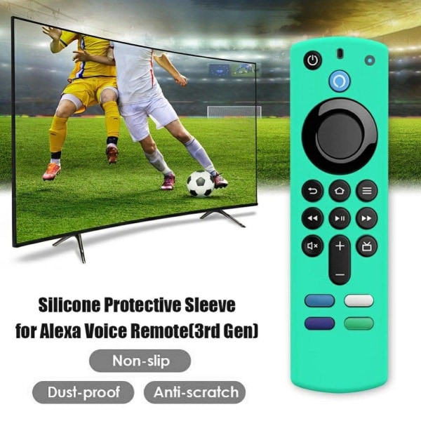 Amazon Fire TV Stick 4K (3:e) Y27 silikonöverdrag för handkontro Blå
