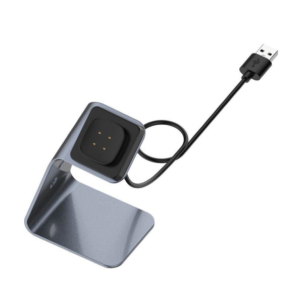 Fitbit Sense / Versa 3 charging dock cradle - Grey Silvergrå