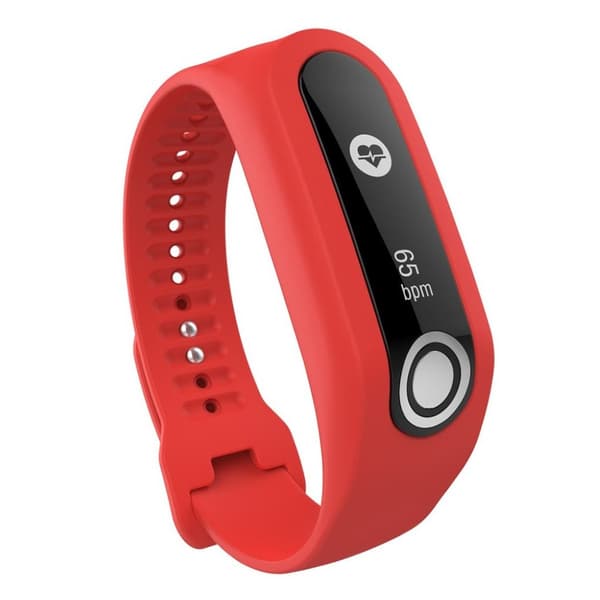 TomTom Touch Holdbart silikone rem - Rød Red