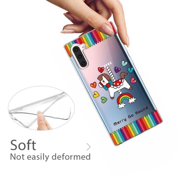 Deco Samsung Galaxy Note 10 kuoret - Yksisarvinen ja Rakkaus Syd Multicolor