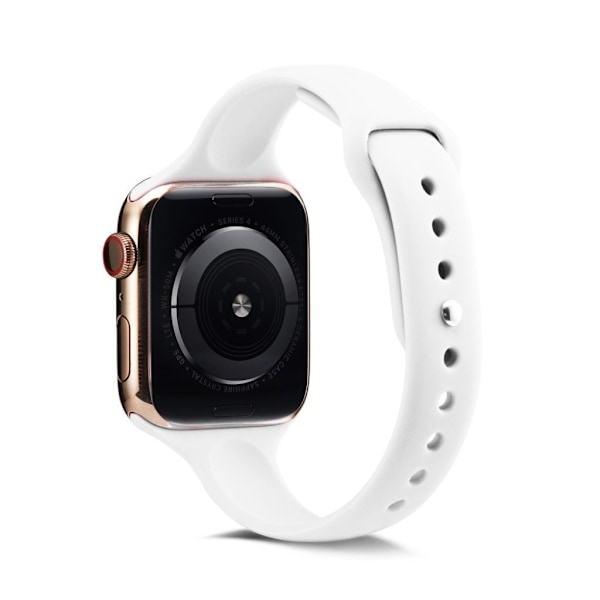 Apple Watch Series 5 44mm simpel silikone Urrem - Hvid White