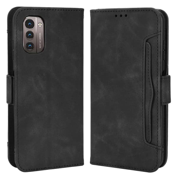 Moderne Nokia G11 / Nokia G21 læderetui med pung - Sort Black