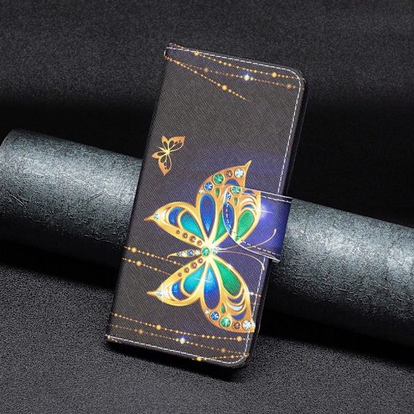 Wonderland Xiaomi Poco X5 Pro Läppäkotelo - Jewelry Perhonen Gold