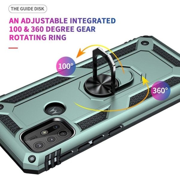 Bofink Combat Motorola Moto G30 / Motorola Moto G10 skal - Grön Grön