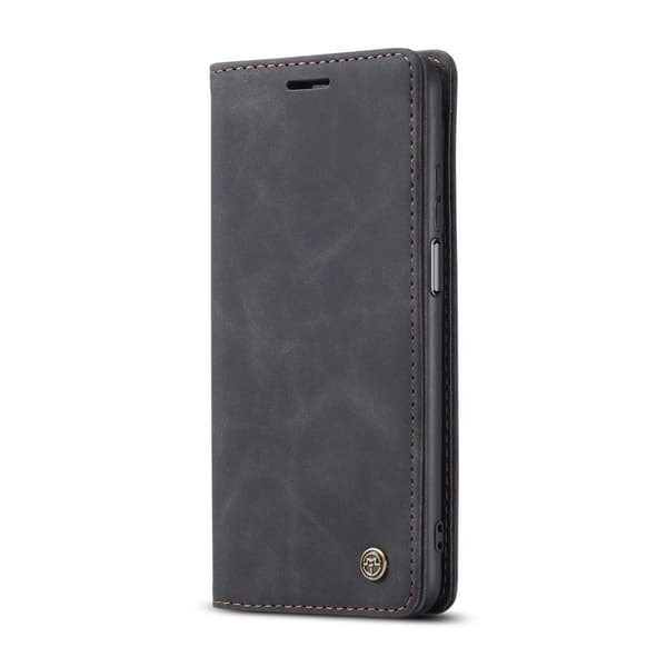 CaseMe Xiaomi Redmi Note 9 Pro glatt etui - Svart Black