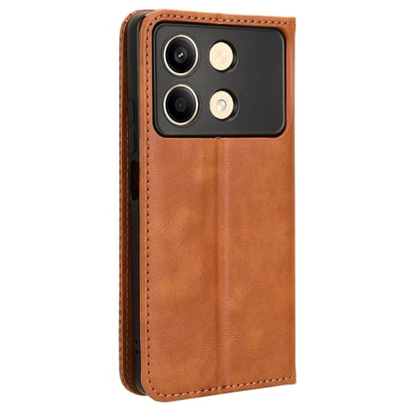 Bofink Vintage Xiaomi Redmi Note 13R Pro læderetui - Brun Brown