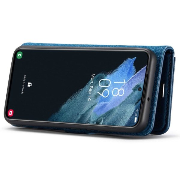 DG.Ming Samsung Galaxy S22 2-in-1 Pung Etui - Blå Blue