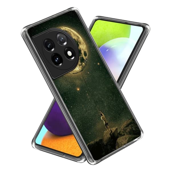 Fantasy OnePlus 12R / OnePlus Ace 3 skal - Måne Gul