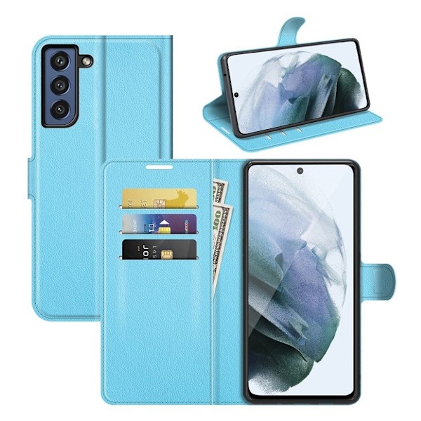 Classic Samsung Galaxy S21 FE Flip etui - Blå Blue