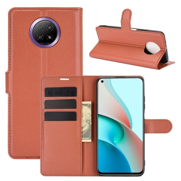 Classic Xiaomi Redmi Note 9T / Note 9 5g Flippetui - Brun Brown