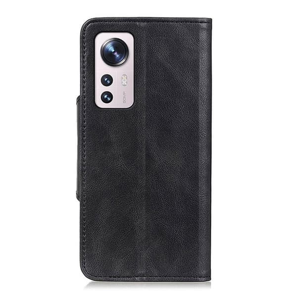 Alpha Xiaomi 12 Lite flip etui i lær - Svart Black