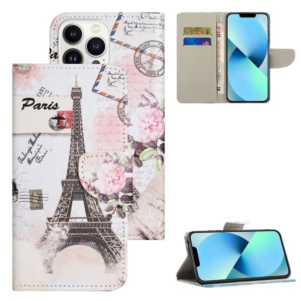 Wonderland iPhone 16 Pro Max flip kuoret - Torni Pink