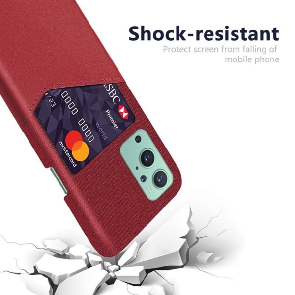 Bofink OnePlus 9 Pro skal med korthållare - Röd Röd