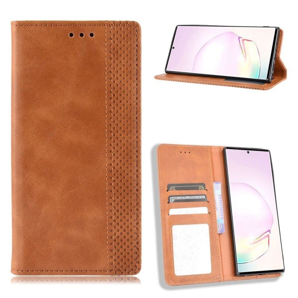 Bofink Vintage läder Samsung Galaxy Note 20 fodral - Brun Brun