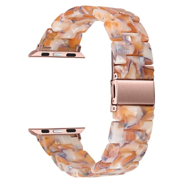Apple Watch (41mm) resin style watch strap - Yellow Flowers Yellow
