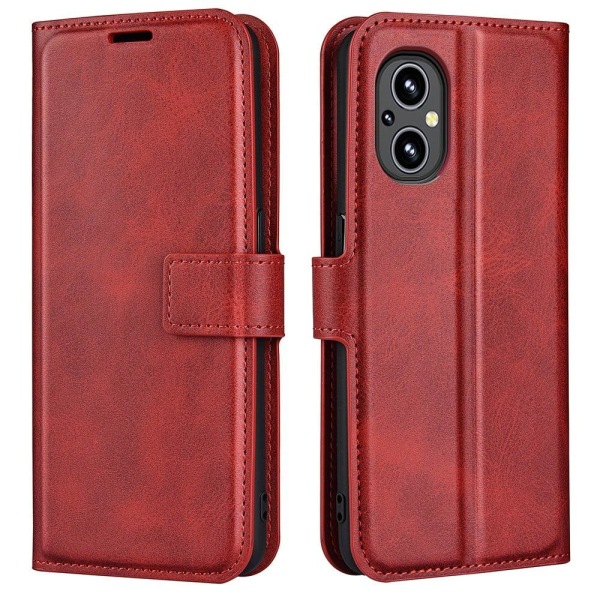 Lompakko Nahkakotelo For OnePlus Nord N20 5G - Punainen Red