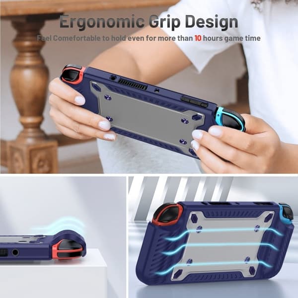 Nintendo Switch OLED yksinkertainen kansi - Safiiri Blue