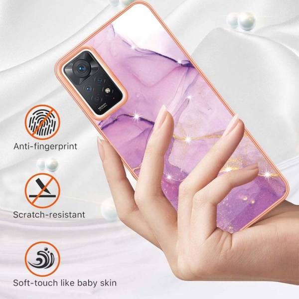 Marble design Xiaomi Redmi Note 11S 5G / Xiaomi Redmi Note 11 Pro kotelot - Vaaleanpunainen Marmori Haze Pink