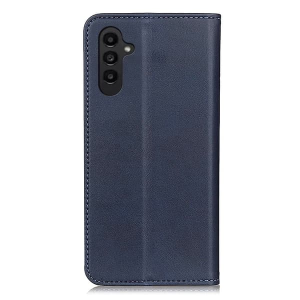 Flip Etui med Pung i Ekte Lær til Samsung Galaxy A14 - Blå Blue