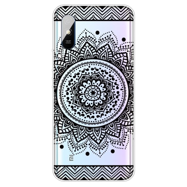 Deco Xiaomi Redmi 9A skal - Blommönster Svart