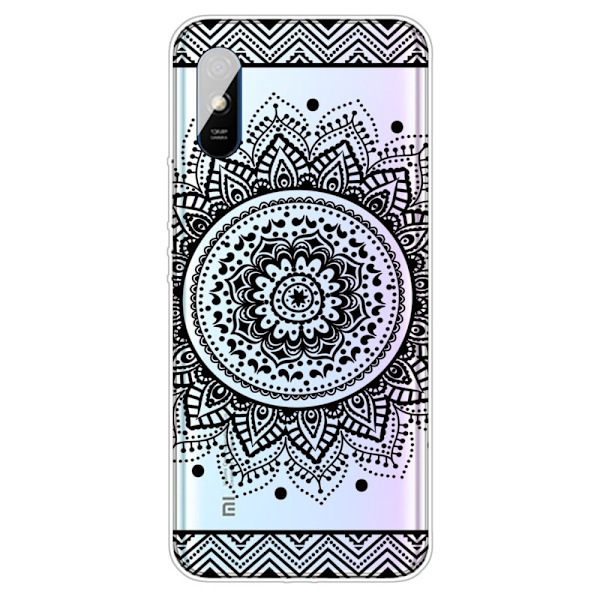 Deco Xiaomi Redmi 9A Suojakotelo - Flower Pattern Black