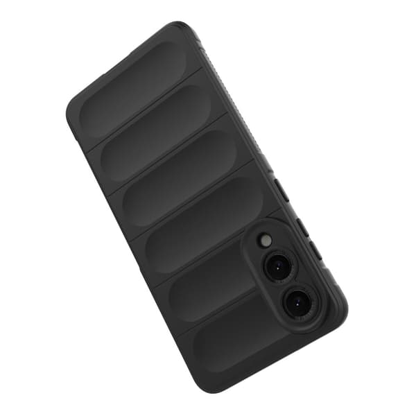 Samsung Galaxy S25 Edge Fodral Anti-Drop Mjuk Flexibel Robust Telefon Baksida - Mörkgrå Silvergrå
