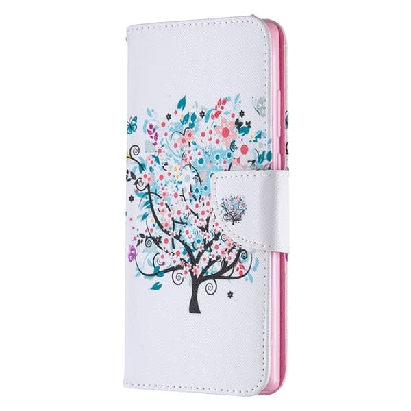 Wonderland Samsung Galaxy Note 20 Flip Etui - Blomst Træ Multicolor