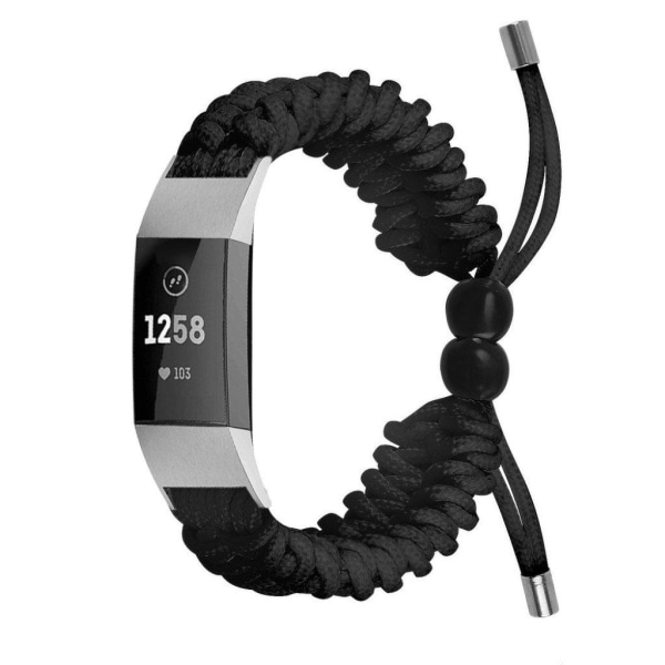 Fitbit Charge 2 braided watch band - Black Svart