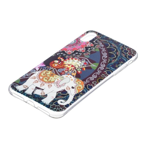 iPhone Xs Max Pehmeä Muovinen Kuvallinen Taksuoja Kuori - Kuvioi Multicolor