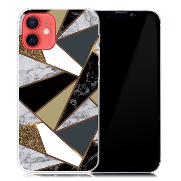 Marmormotiv iPhone 13 skal - Jordiska Marmorfragment multifärg