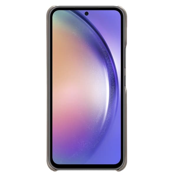 Dual Card Samsung Galaxy A55 kotelot - Harmaa Silver grey