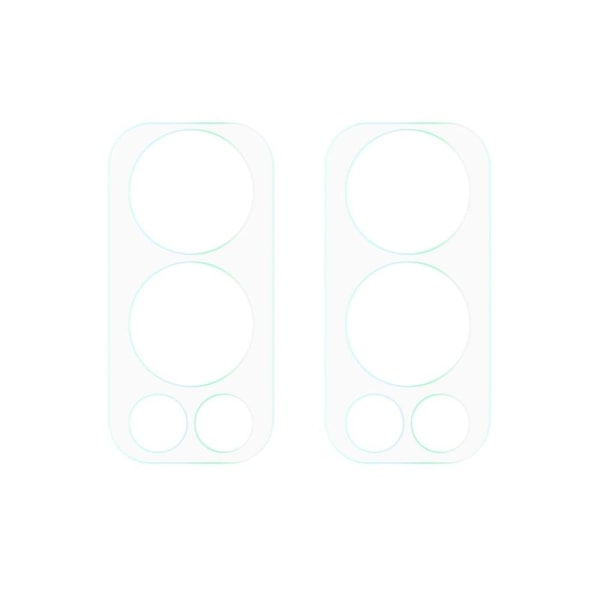 2Pcs OnePlus Nord 2 5G tempered glass camera lens protector Transparent