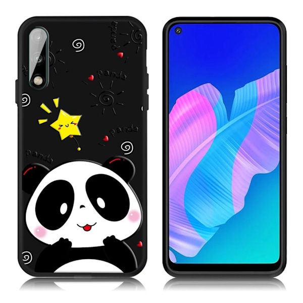Imagine Huawei P40 Lite E deksel - Panda Multicolor