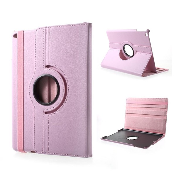iPad (2017) Etui med 360 grader stand - Lyserød Pink