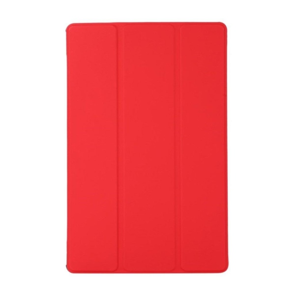 Lenovo Tab M10 FHD Plus tri-fold leather flip case - Red Red