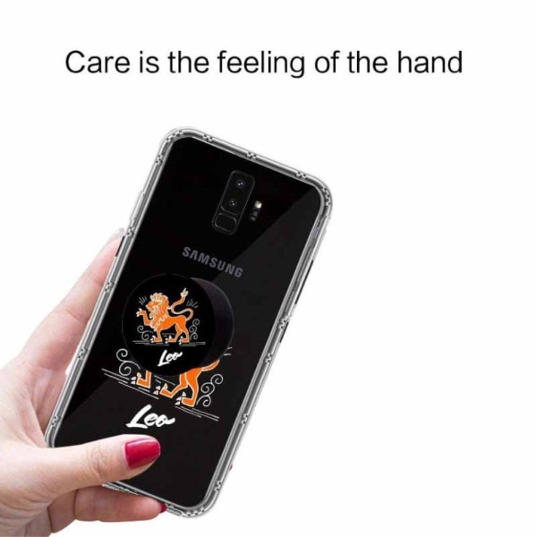 NXE Samsung Galaxy S9 Plus Skal med stjärntecken motiv - Lejon Orange