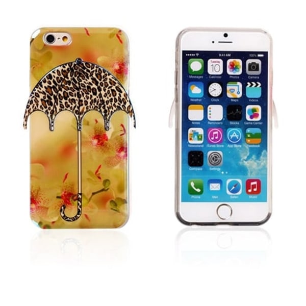 3D Umbrella (Leopard Mønster) iPhone 6 Deksel Multicolor